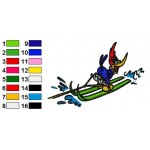 Woody Woodpecker 07 Embroidery Design